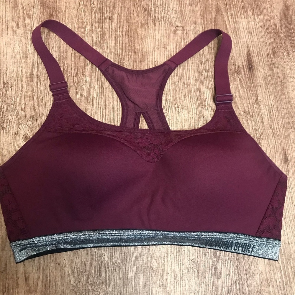 Victoria's Secret Sport Maroon Razor Sports Bra